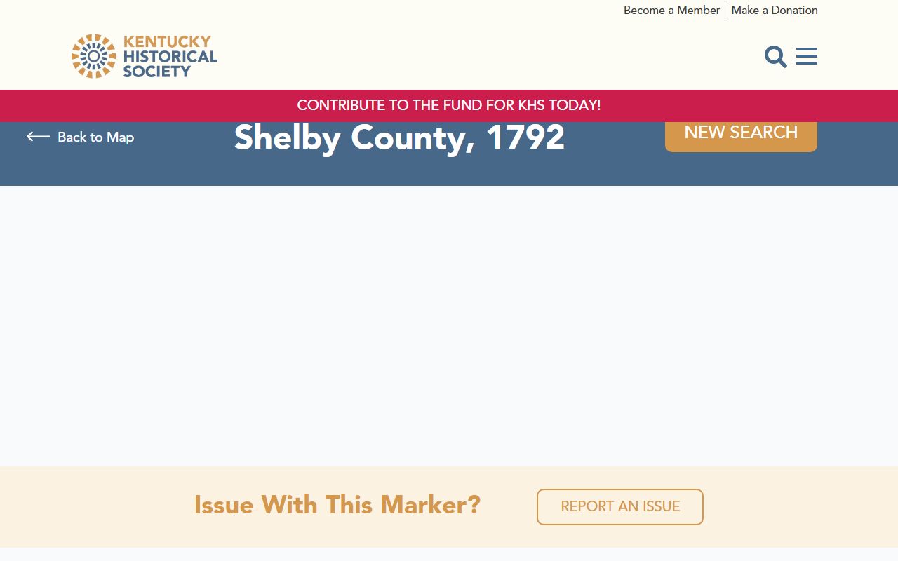 Shelby County court records Kentucky Historical Society marker