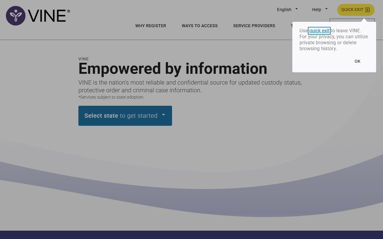 Shelby County inmate records VINE custody notification portal